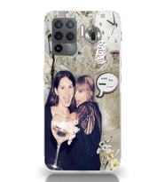 Oppo Reno 5 Lite Uyumlu Lana Del Rey ve Taylor Swift Desenli Şeffaf Telefon Kılıfı