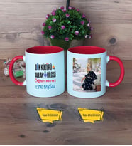 Din Kültürü Öğretmeni Kupa Bardak Kırmızı Fotoğraflı Öğretmenler Günü Hediyesi