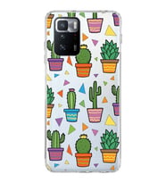 PrintiFy Xiaomi Poco X3 GT ile Uyumlu 1mm Slim Fit Water Color 4 Baskılı Şeffaf  Kılıf
