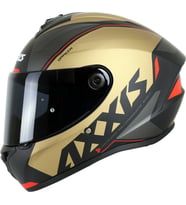 Motosiklet Full Face Draken S Geat A9 Mat Gold Motorcu Kaskı Çift Vizörlü