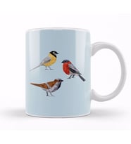 Geometric Animal Birds Kupa Bardak Porselen