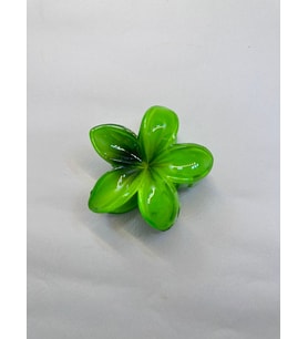 Tekli, Yeşil Renk 8 cm Lotus Çiçeği Mandal Toka