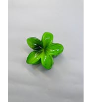Tekli, Yeşil Renk 8 cm Lotus Çiçeği Mandal Toka