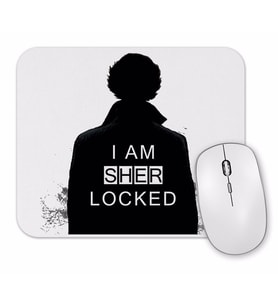 Sherlock I Am Sher Locked Sherlock Holmes Sherlocked Mouse Pad