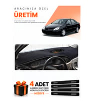 CİTROEN C5 (2001-2004) Uyumlu Torpido Koruma Örtüsü Oto Kılıfı - Siyah