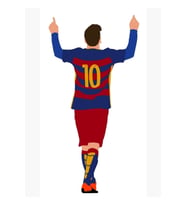 Lionel Messi - Fc Tablo Ahşap Poster Dekoratif