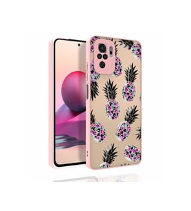 Xiaomi Redmi Note 10 Uyumlu Kılıf Desenli Kamera Korumalı Parlak Zore Nora Kapak