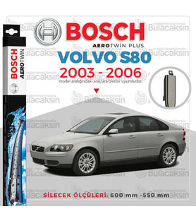 Bosch Aerotwin Muz Silecek Takımı Volvo S80 2003-2006 ile uyumlu