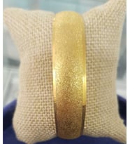 VOG 24 AYAR ALTIN KAPLAMA  15 MM PUS BİLEZİK (Sarı)