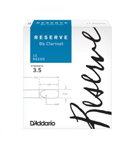 D'Addario DCR1035 Reserve Bb Klarnet Kamışı No: 3.5 (Profesyonel) - 10'lu Paket  İleri Seviye Klarnetçiler İçin Odaklanmış Ton Yapısı