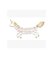 Unicorn Happy Birthday Süs M05