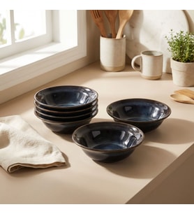 GÜRAL PORSELEN Güral 6 Adet 15 Cm Çorba Kasesi Reaktif Oasis Vr 1131