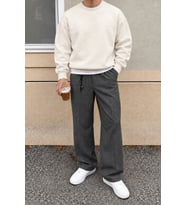 Erkek 3 İplik Şardonlu Regular Fit Bisiklet Yaka Basic Sweatshirt