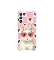 PrintiFy Samsung Galaxy A54 ile Uyumlu Pembe Pötikare Serisi Pembe Zıpzıp Tasarımlı Uv Baskılı Köşe Korumalı Antişok Kılıf