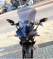 MOTOCAM Bajaj Pulsar RS 200 Ön Cam 2015-2026 Model 56cm Füme Renkli 4mm UZUN CAM