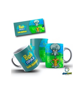 GHOSTBASTIR DESIGN Sünger Bob Lula Kupa Bardak Tek Adet K0462