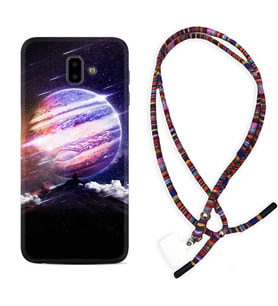 Samsung J6 Plus J7 Prime J7 Pro M20 Kılıf Boyun Asklı Rasta Silikon Super Planet 1797