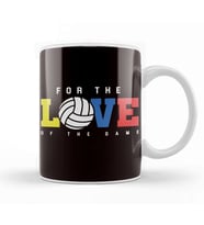 For Love Of Game Volleyball Player Coach Team Setter Kupa Bardak Porselen