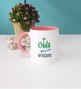 Gıda Mühendisi Kupa Bardak Pembe