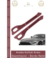 #AraçOrganizer Araç İçi Organizer İkili Set Premium Deri Araba Yan Cep Koltuk Arası Düzenleyici Bord