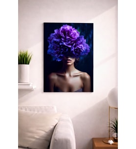 FLORAL WOMAN23  TASARIM MDF TABLO (27X18)