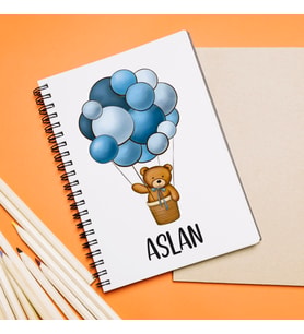 Hoş Geldin Bebek Tasarımlı Defter Kişiye Özel