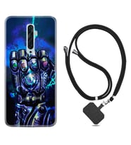 Oppo Reno 2Z 4 Lite 4 Pro 5 6 7 A31 Kılıf Boyun Askılı Silikon Thunder Play 1760