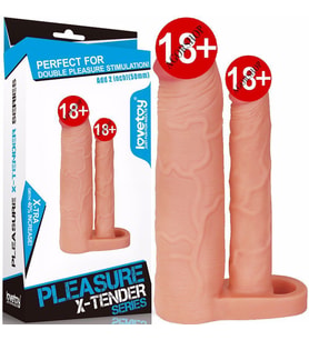 Agorshop Lovetoy Pleasure X Tender 5 cm Dolgulu Çift Taraflı Penis Kılıfı