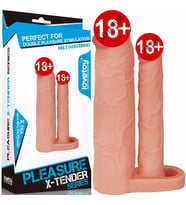 Agorshop Lovetoy Pleasure X Tender 5 cm Dolgulu Çift Taraflı Penis Kılıfı