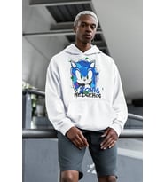 Sonic The Hedgehog Baskılı Unisex Oversize Çizgi Film Hoodie