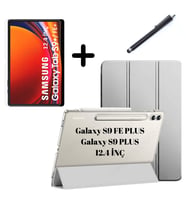 Samsung Galaxy Tab S9 FE Plus/S10 Plus/S9 Plus Kılıf SET PU Deri Smart Tablet Ki