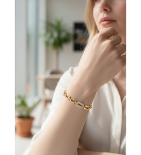 Xuping Gold Taşlı Halka Bileklik - 26xpb41
