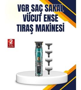 VGR V-695 Profesyonel Tıraş Makinesi Seramik Bıçaklı Turbo Güçlü Motor