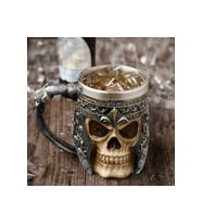 Viking Retro Paslanmaz Çelik Kuru Kafa Kupa