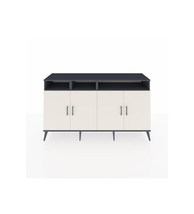 Kronos Konsol 6 Raflı 4 Kapaklı 176x59x99 Antrasit-Aytaşı/Antrasit