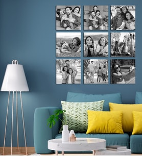 Kişiye Özel Fotoğraf Albümlü 9 Parça MDF Tablo 20*20 cm