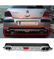 Peugeot 307 Gri Difüzör Difizör Yuvarlak Egzoz Görünüm Kulaklı Tip