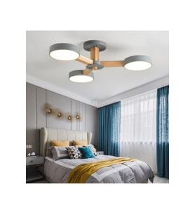 Yeni Modern Luster Avize 3'lü Gri