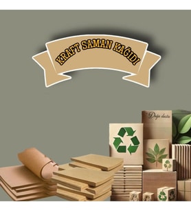 A4 Kraft Saman Kağıdı Paketleme Hobi Etiket Kağıdı 125 Gram 5 Adet