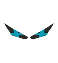 RKS Rks R250 2023 - 2024 Uyumlu Far Sticker X Mavi