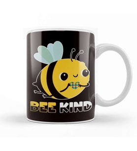 Bee Kind Autism Awareness Autistic Puzzle Health Support Kupa Bardak Porselen