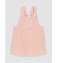 LCW baby Pembe Kız Bebek Kadife Salopet Elbise