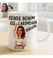BK Gift Kişiye Özel Sende Benim Günahlarımdan Birisin Karikatürlü Beyaz Kupa Bardak -2, Arkadaşa Hediye, Eğlenceli Hediye