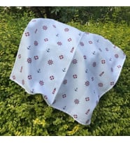 Müslin Örtü 75x85  Ağız Bezi Hediyeli (Beyaz - Kırmızı - Siyah)