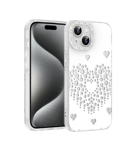 iPhone 14 / İphone 13 Kılıf Damla Taşlı Rivas Sert PC Kılıf