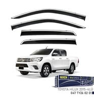 Niken Toyota Hilux Cam Rüzgarlığı Kromlu 4'Lü 2015+ Sonrası
