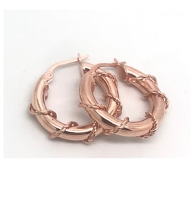  Gümüş 1,6 cm burgulu halka küpe hr696r3