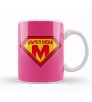 Superhero Super Mom Süperanne Kupa Bardak Porselen