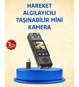 Taşınabilir Full Hd Mini Kamera Tft Ekranlı