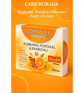 Kuşburnu & Portakal & Ekinezyalı (Pastil 24'lü)